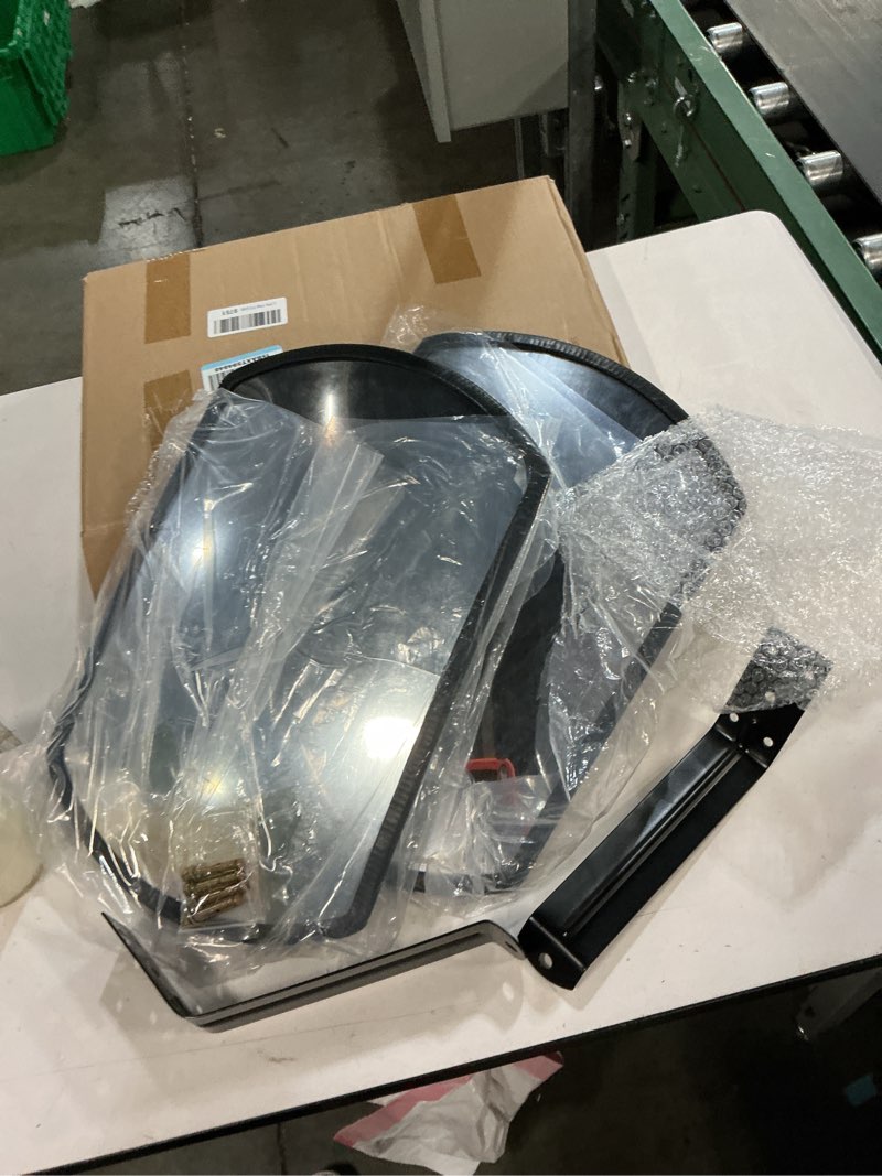 Condition photo showing New/Like New for Geetery 2 Pcs 18" x 12" Garage Convex Security Mirror Outdoor Indoor Round Rectangular Acrylic Traffic Corner Mirror Blindspot for Wall Parking with Protective Film for Driveway 18" x 12" 2