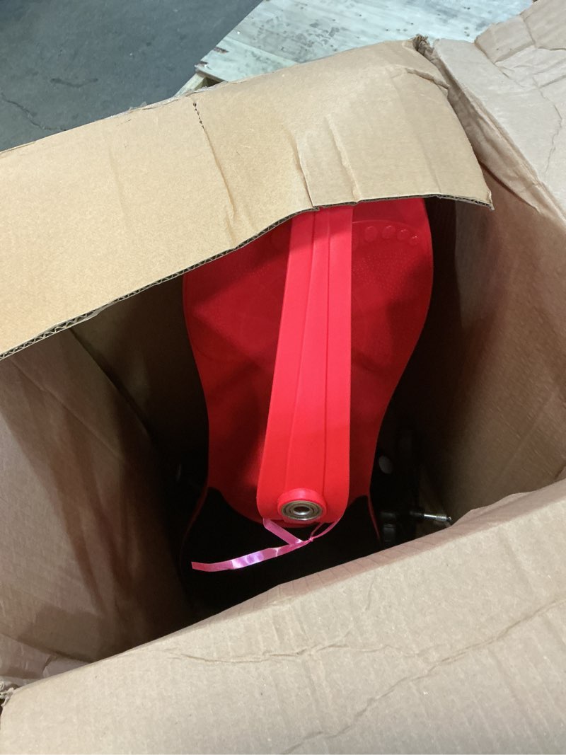 Condition photo showing As Is for wiggle car - ride on toy for ages 3 and up - toddler ride on toys with no batteries, gears, or pedals just twist, wiggle, and go by lil’ rider (red)
