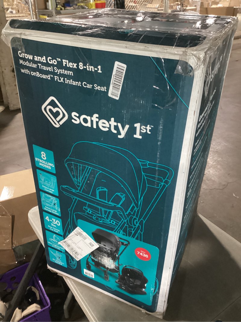 Condition photo showing New/Like New for safety 1st grow & go flex 8-in-1 travel system - knight rider