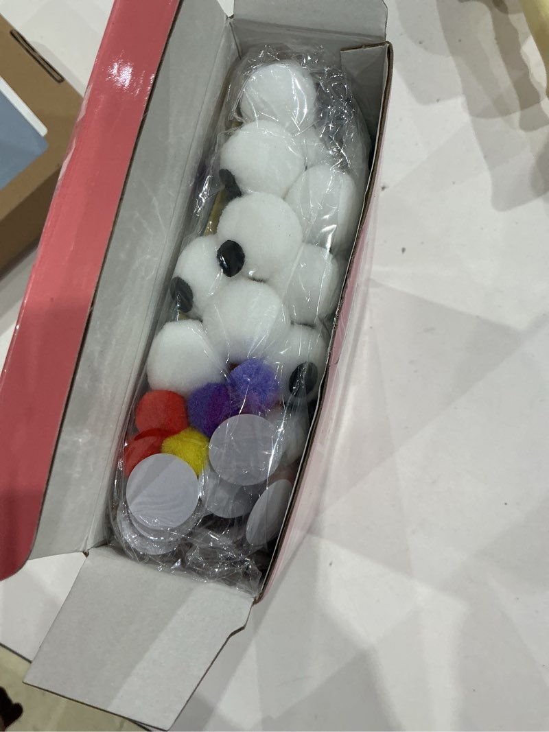 Condition photo showing Good Condition for watinc 6pcs hand puppet making kit, art craft felt sock puppet toys, creative diy make your own pompoms wiggle googly eyes storytelling role play party supplies gift for girls boys(monster b)