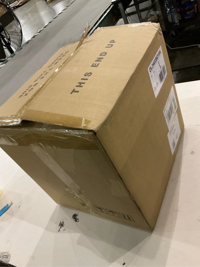 Condition photo showing As Is for Leading Lighting 1 Light 10" Kitchen Island Hanging Pendant Light Farmhouse Dining Ancient Blue Glass Shade Light Fixture,with Brushed Nickel Finish for Bathroom,Over Sink Brushed Nickel 1 Pack Blue Glass