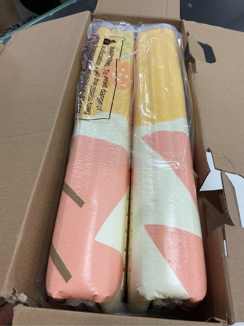Condition photo showing New/Like New for xvishx baby play mat, 50 x 50 inch play mat perfect for use baby playpen, foldable baby foam playmat for floor, portable waterproof activity playmats for babies, infants and toddlers 50*50*0.4 in beige