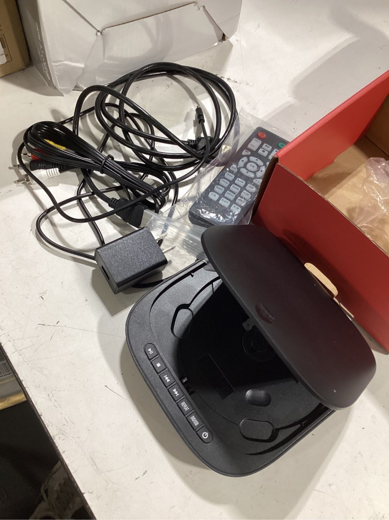 Condition photo showing As Is for mini dvd player with hdmi, feleman small dvd player that plays all regions and formats, dvd cd players for tv support 1080p video, av output, usb/tf card input, remote control standard edition