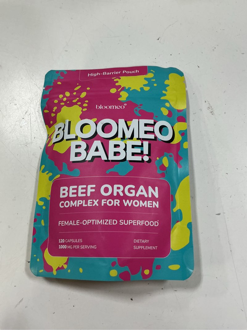 Condition photo showing New/Like New for (exp:03/2028) beef organ supplement for women – grass fed liver, uterus, ovary, heart, kidney – 30+ nutrients to support hormone balance, cycle health, energy, immunity, skin & hair – made in usa & 3rd party tested