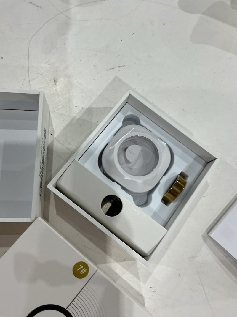 Condition photo showing Good Condition for colmi r02 smart ring, smart ring for women and men, no subscription fee, with a charging case, supports heart rate, blood oxygen, sleep health monitoring. (gold, 7#) gold 7#