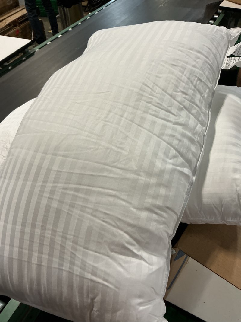 Condition photo showing Good Condition for beckham hotel collection bed pillows king size set of 2 | down alternative pillow for back, stomach or side sleepers king white