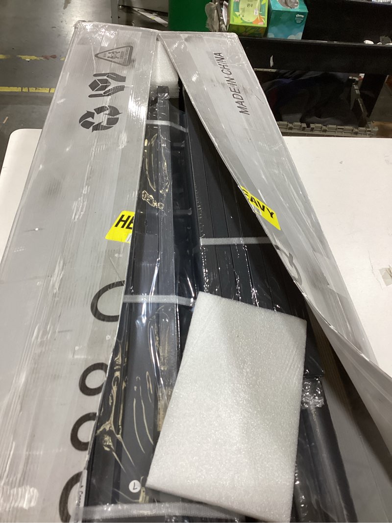 Condition photo showing Good Condition for Queen Size Metal Platform Bed Frame/Victorian Style Headboard and Footboard/Steel Slat Support/Easy Assembly/No Box Spring Needed/Underbed Storage/Noise Free/Black Queen Size Victorian