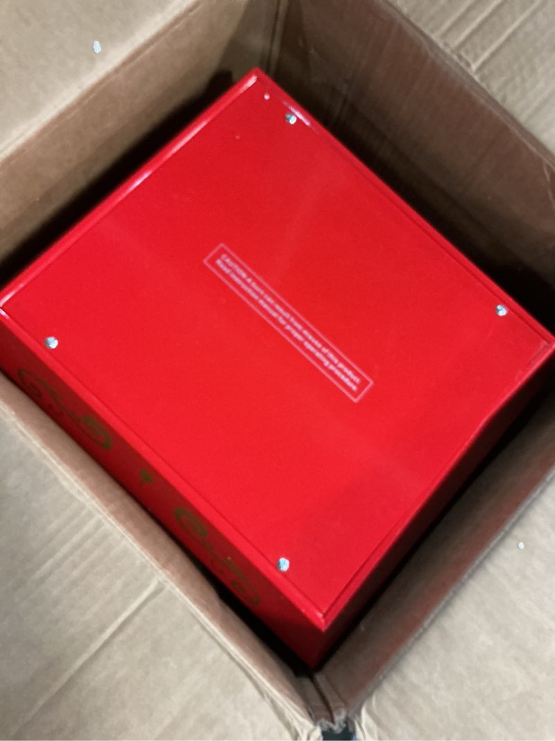 Condition photo showing As Is for VEVOR Commercial Popcorn Machine, 8 Oz Kettle, 850 W Countertop Popcorn Maker for 48 Cups per Batch, Theater Style Popper with 3-Switch Control Steel Frame Tempered Glass Doors 2 Scoops 2 Spoons, Red 8OZ Tabletop Red