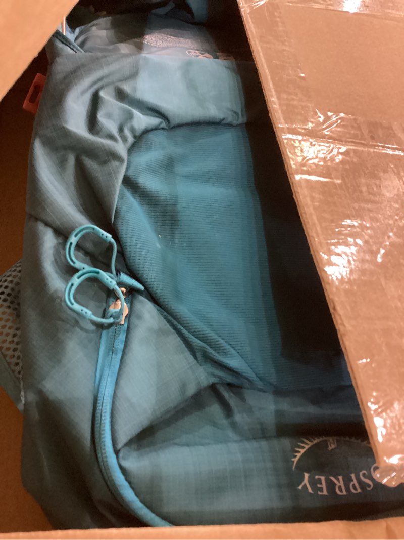 Condition photo showing As Is for Osprey Poco LT Lightweight Child Carrier Backpack - Compact, Travel-Ready Kid Carrier with Sunshade and Adjustable Fit - Lightweight, Comfortable Hiking Carrier for Toddlers Deep Peyto