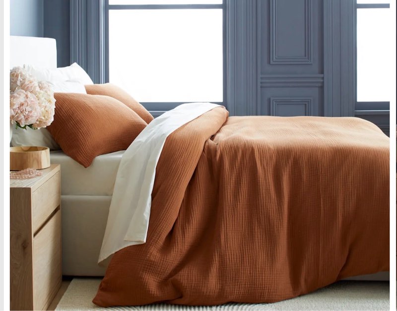Organic Airy Gauze Duvet Cover king size