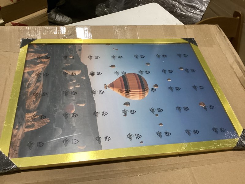 Condition photo showing Good Condition for jcjmy 15x21.25 puzzles frame gold, wall hanging 15 x 21.25 picture frame for 15 by 21.25 poster photo canvas picture puzzles with shatter resistant plexiglass, gold gold 15x21.25 inch