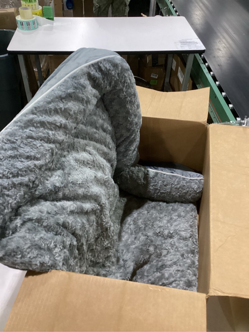 Condition photo showing As Is for bfpethome orthopedic dog bed for large dogs-big waterproof sofa dog bed with removable washable cover, washable pet bed with waterproof lining and nonskid bottom,pet bed for large dogs