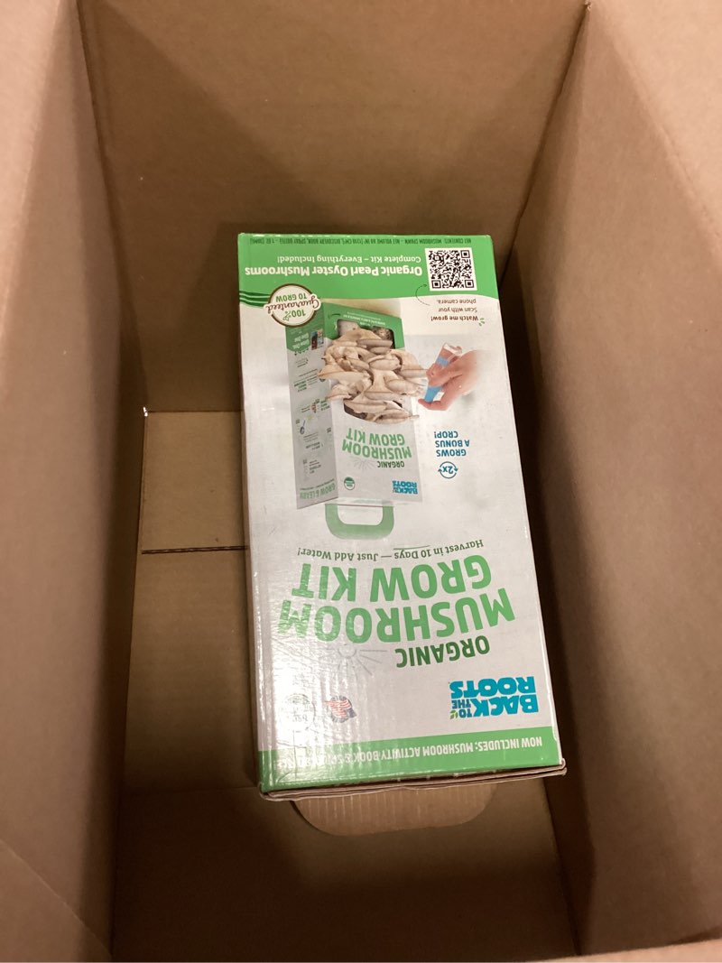 Condition photo showing New/Like New for Back to the Roots Organic Oyster Mushroom Grow Kit, Harvest Gourmet Mushrooms In 10 Days