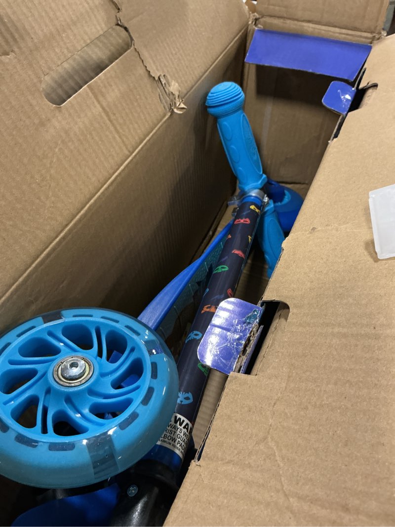 Condition photo showing Good Condition for Self Balancing Kick Scooter with Light Up Wheels, Extra Wide Deck, 3 Wheel Platform, Foot Activated Brake, 75 lbs Limit, Kids & Toddlers Girls or Boys, for Ages 3 and Up PJ Mask