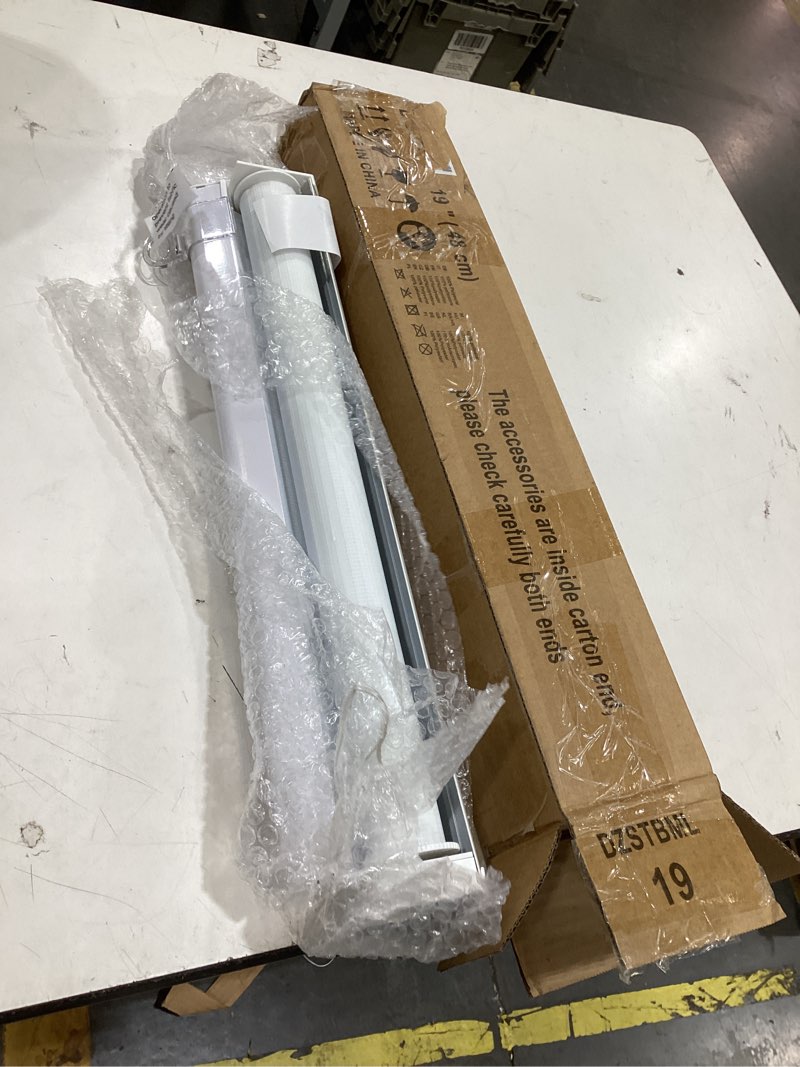 Condition photo showing Good Condition for cordless zebra blinds for windows, 19" w x 72" h zebra roller shades with valance free stop zebra roller shades, light control window treatments dual layer sheer blinds for day and night white 19"w x 72"h