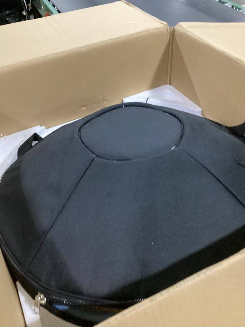 Condition photo showing As Is for "SINGOFIRE" 10-Notes Handpan Drum, Handpan Drums for Adults, 22-Inch 440Hz D Minor Kurd, HandPan Instrument with Soft Handpan Bag, 2 Mallets, Handpan Stand and Dust-Free Cloth(Black) 22-Inch Black-10Notes