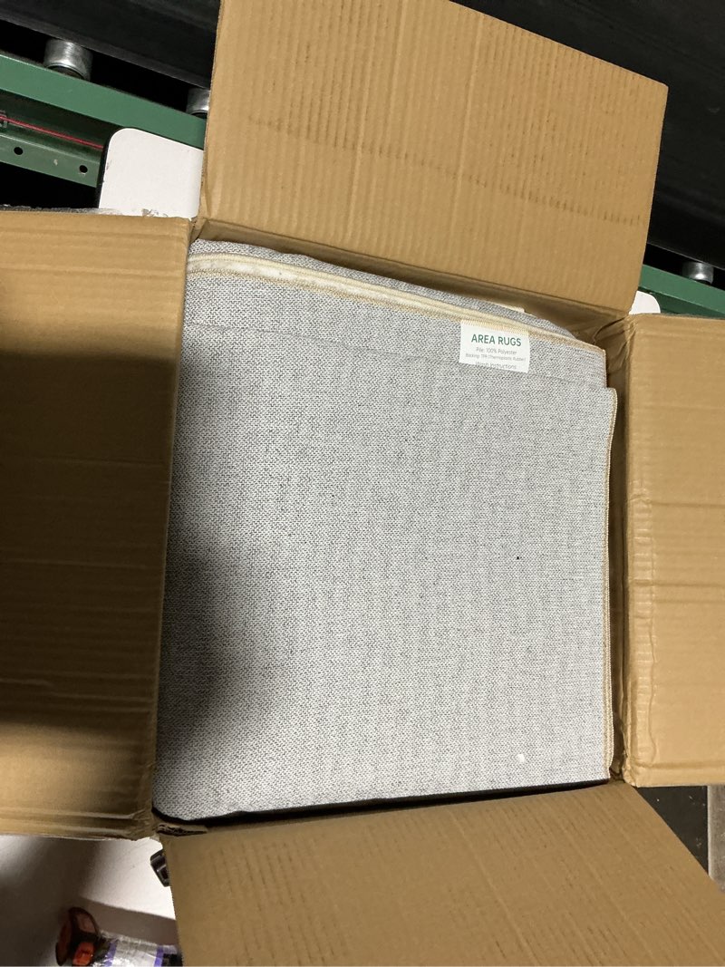 Condition photo showing Good Condition for area rugs for living room: 9x12 abstract washable rug modern neutral large soft stain resistant non-slip backing machine table for bedroom dining room indoor home office carpet - gold brown gold brown 9' x 12' (rectangular)