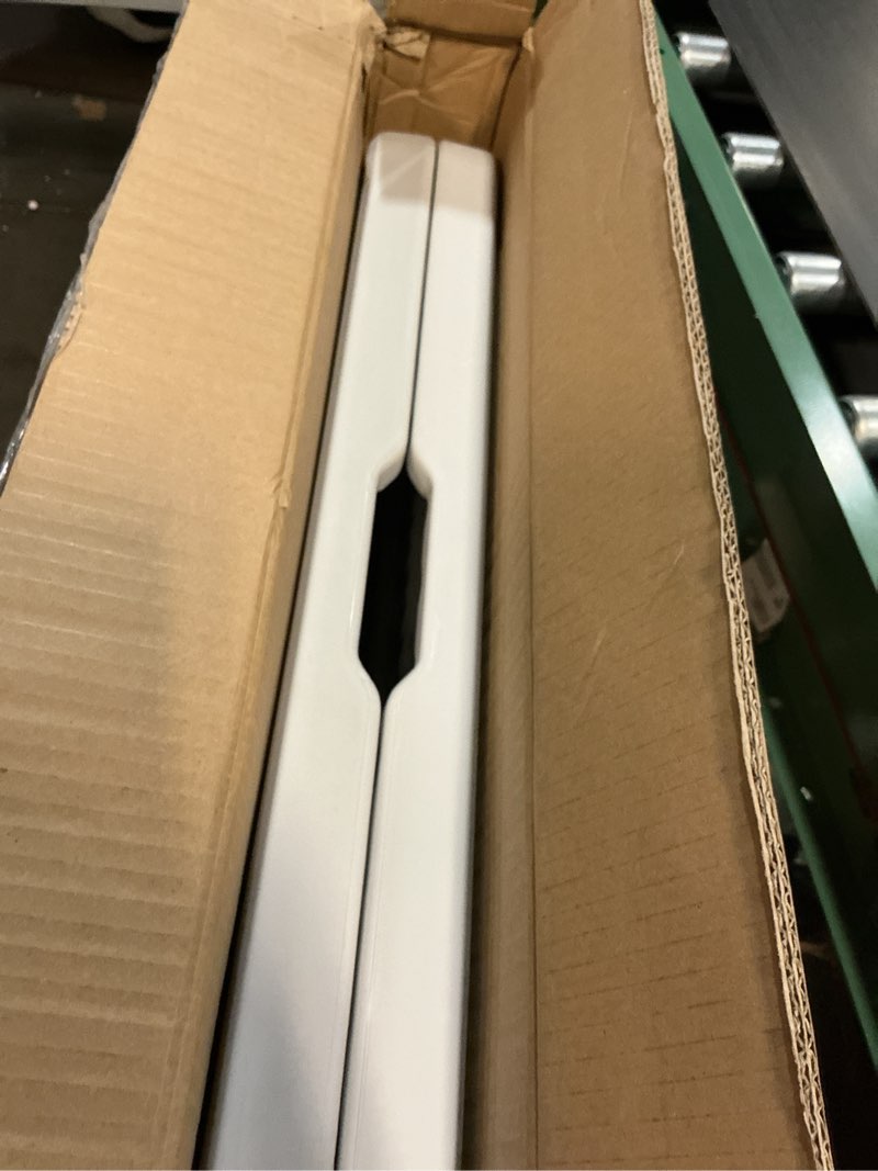 Condition photo showing Good Condition for ZenStyle 6 ft Indoor Outdoor Heavy Duty Plastic Folding Table Portable Picnic Table Fold-in-Half Utility Table w/Handle and Steel Legs for Camping, Dining, Party, 71 x 27 Inch, White White 6ft