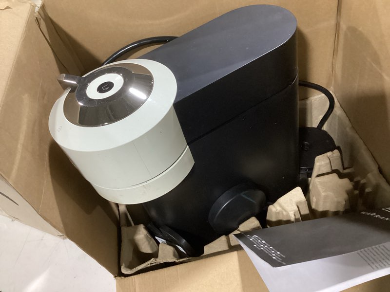 Condition photo showing As Is for Nespresso Vertuo Next Coffee and Espresso Maker by De'Longhi, White Machine Only White