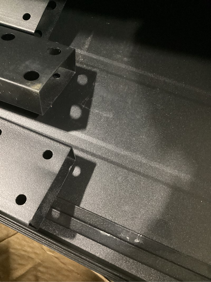 Condition photo showing As Is for 1k+ views last week allen + roth 10-ft x 12-ft black gazebo with hardtop roof 