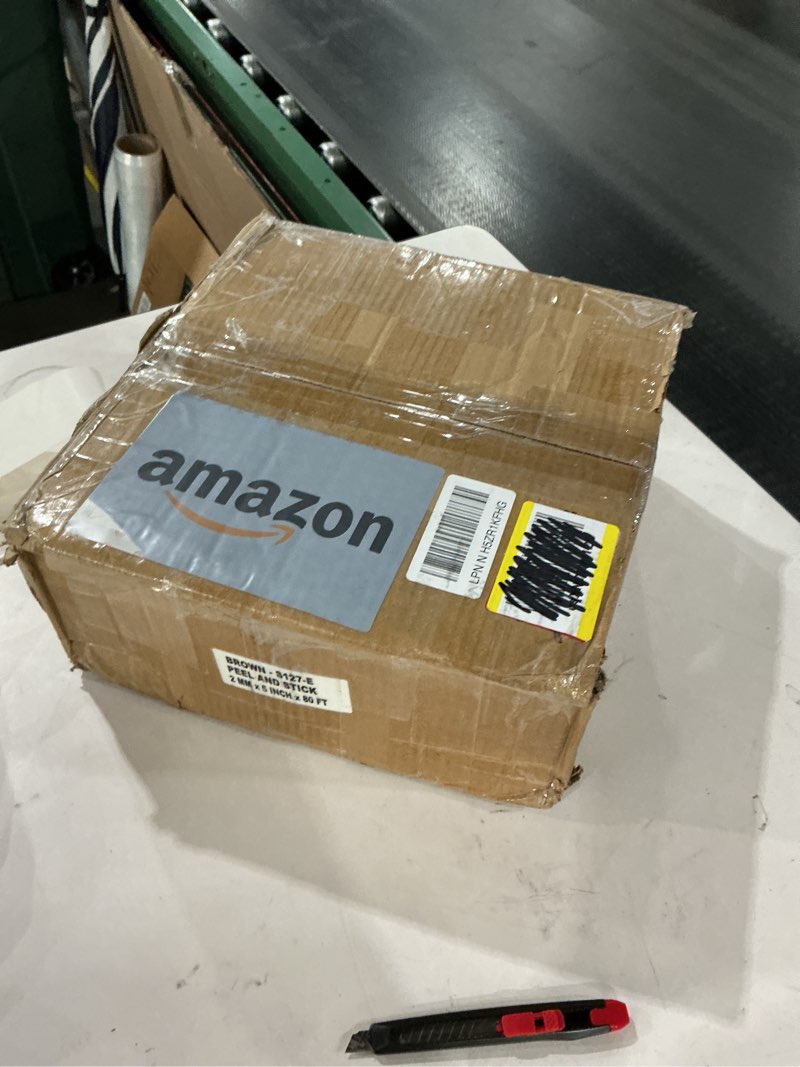 Condition photo showing As Is for ProFlex Dark Brown Vinyl Wall Base - 5 inch X 80 ft, Peel & Stick Adhesive, Easy Install Floor Trim