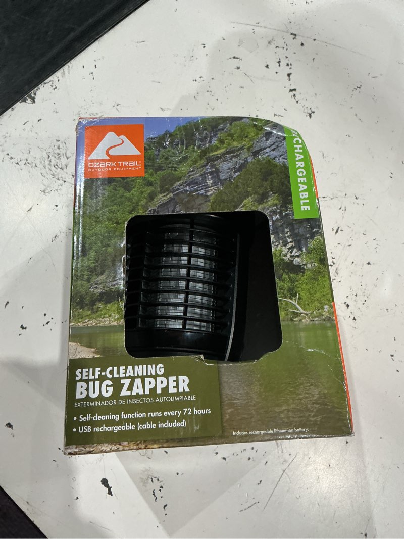 Condition photo showing Good Condition for ozark trail rechargeable self -cleaning bug zapper