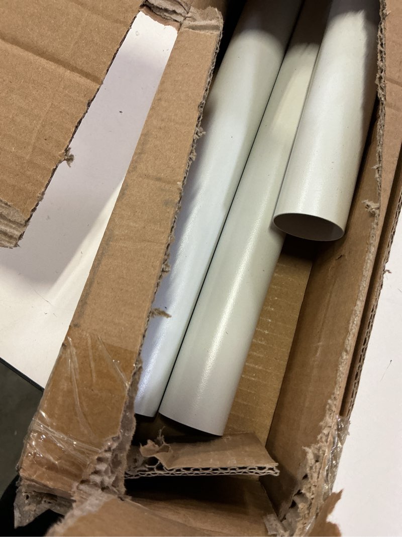 Condition photo showing Good Condition for white tension curtain rods 41-126 in extra long outdoor patio curtain rods no drilling adjustable heavy duty tension rods for windows bathroom living room curtains, rod diameter 1.26in 41-126in-1 pack white