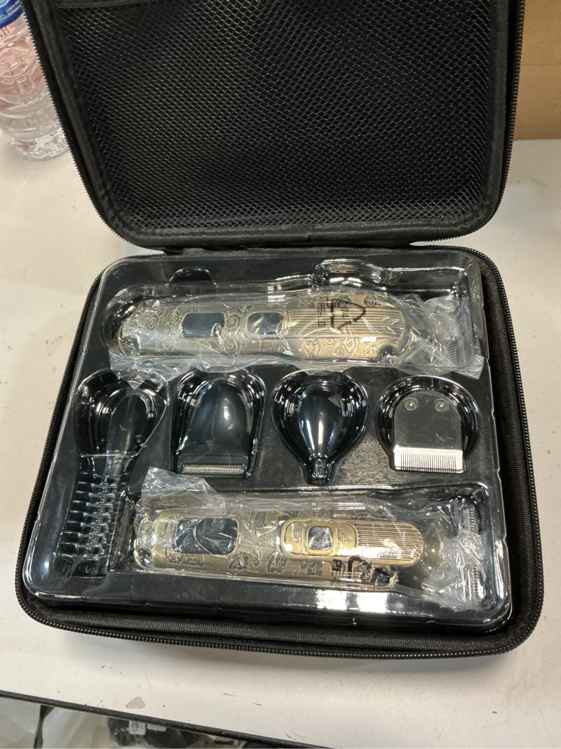 Condition photo showing Good Condition for beard trimmer kit hair clipper set professional electric foil shaver razor for men haircutting machine for barber clippers and trimmers grooming kit nose body hair trimmer 26 piece set 26.0
