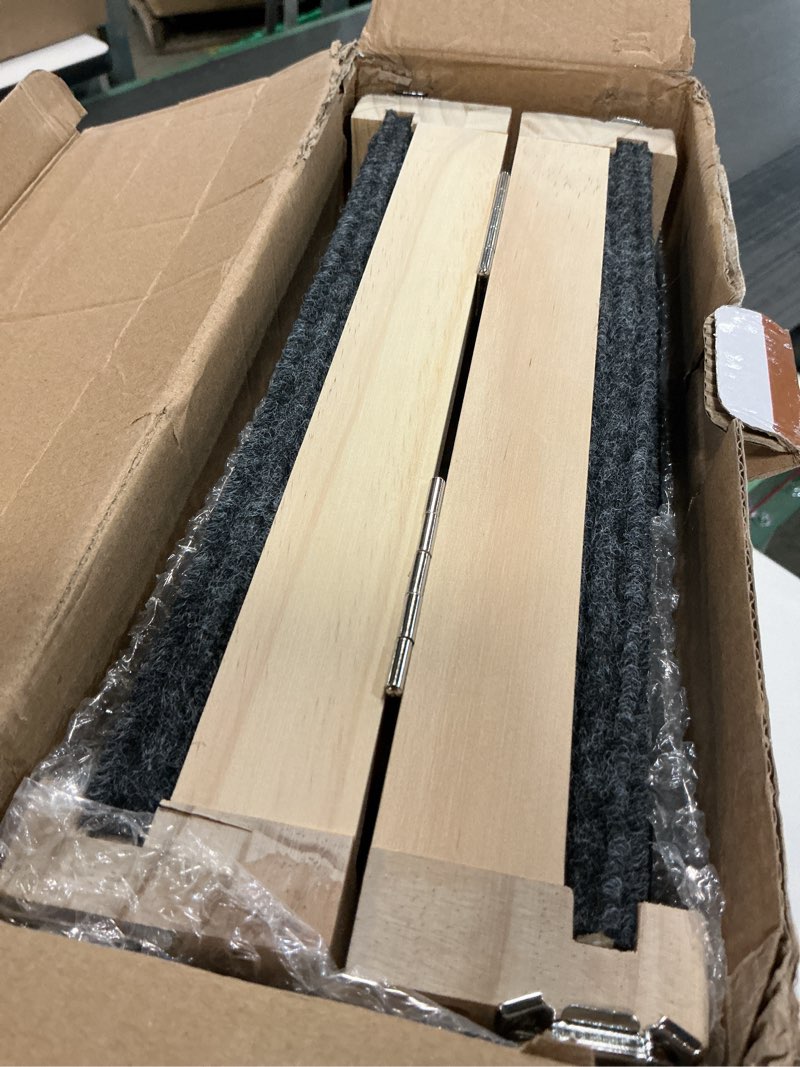 Condition photo showing As Is for Medium Dog Ramp for Bed and Couch Wooden Adjustable Pet Stairs for Dogs and Cats 34.6" Non Slip Foldable Ramp with 5 Height Settings 13.6"-21.5" for Puppies, Pets, Indoor Outdoor Use 34.64 Inch / Medium