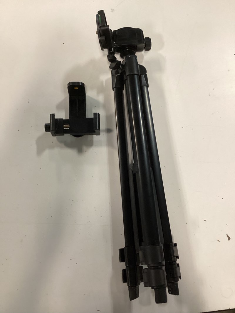 Condition photo showing Good Condition for onn 52" aluminum compact camera tripod adjustable height, light weight, mounts for slr|camera|smartphone|gopro