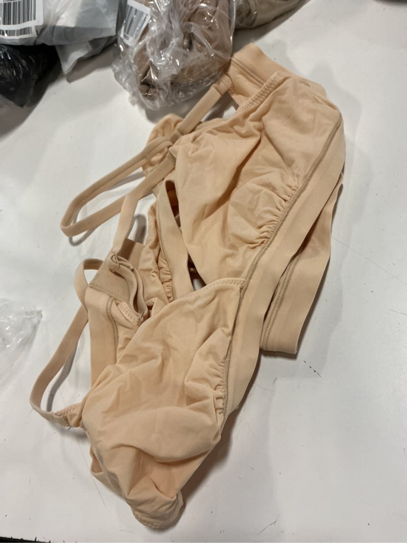 Condition photo showing Good Condition for second skin crossover bralette (2-pack), m, beige