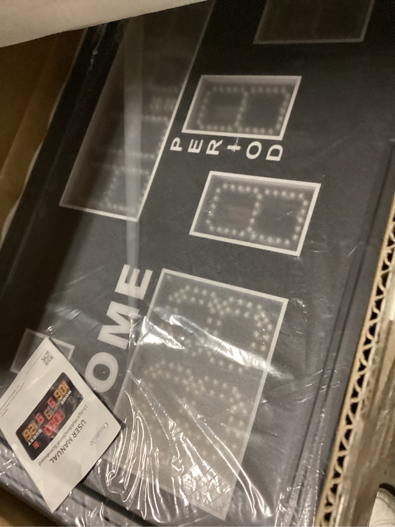 Condition photo showing Good Condition for Large Electronic Scoreboard, Basketball Scoreboard with Timer, Digital Scoreboard with Remote, Score Keeper with Buzzer