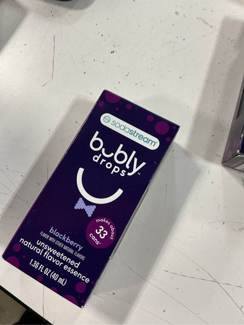 Condition photo showing New/Like New for sodastream blackberry bubly drops - 40 ml one size