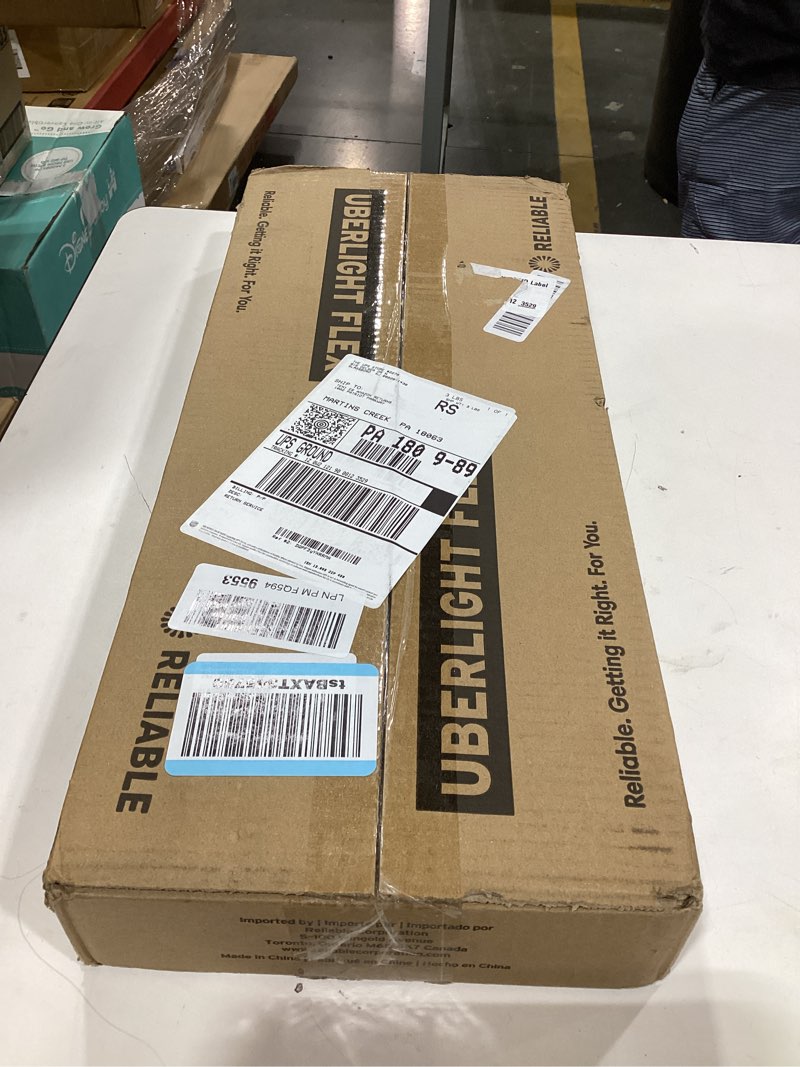 Condition photo showing New/Like New for reliable uberlight flex 3200tl task light – led portable desk light with clamp, usb connection, 26.5” flexible gooseneck, 270° rotational head, 9 light settings, and up to 60,000 hours of use (black)