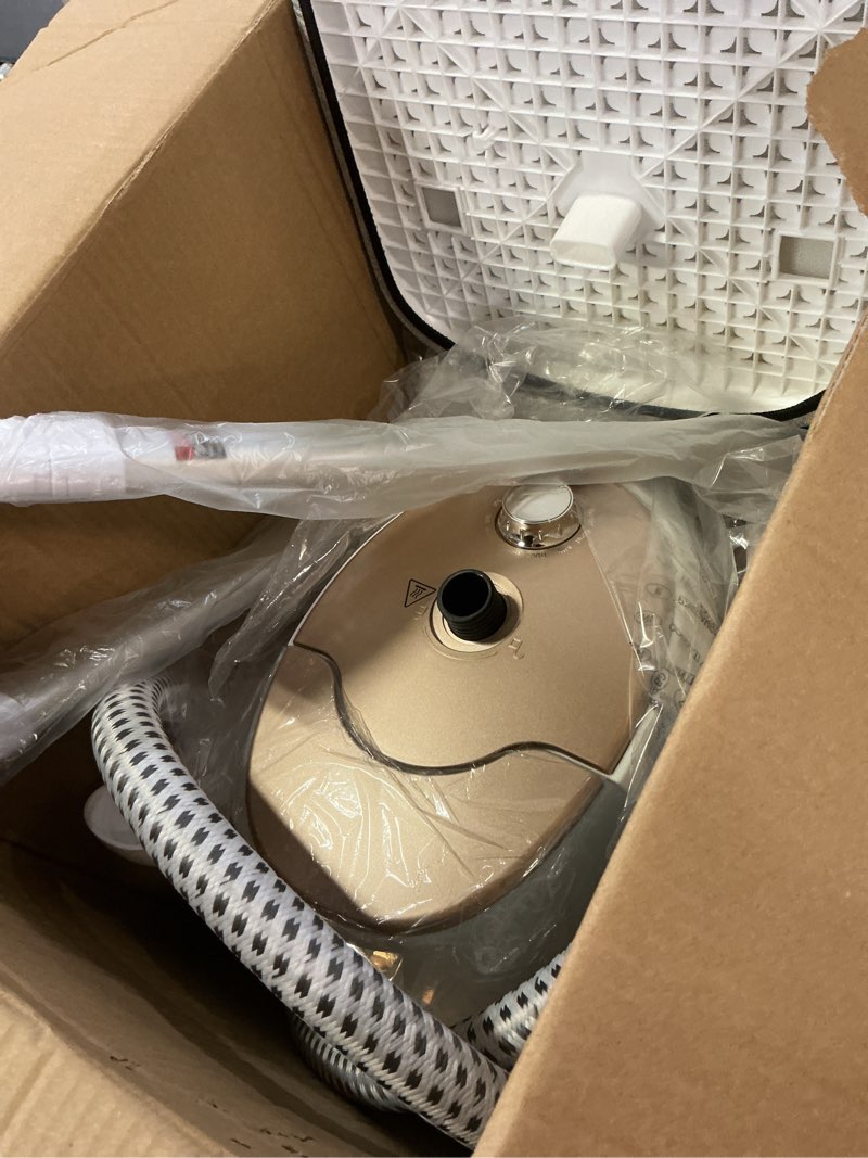 Condition photo showing Good Condition for HAPAIS Steamer for Clothes,1800W Standing Garment Steamer 30s Heat-up with Adjustable Stable Double Rod,2-in-1 Flat & Hanging Ironing,Clothes Steamer with 10 Fabric Steam Modes White gold