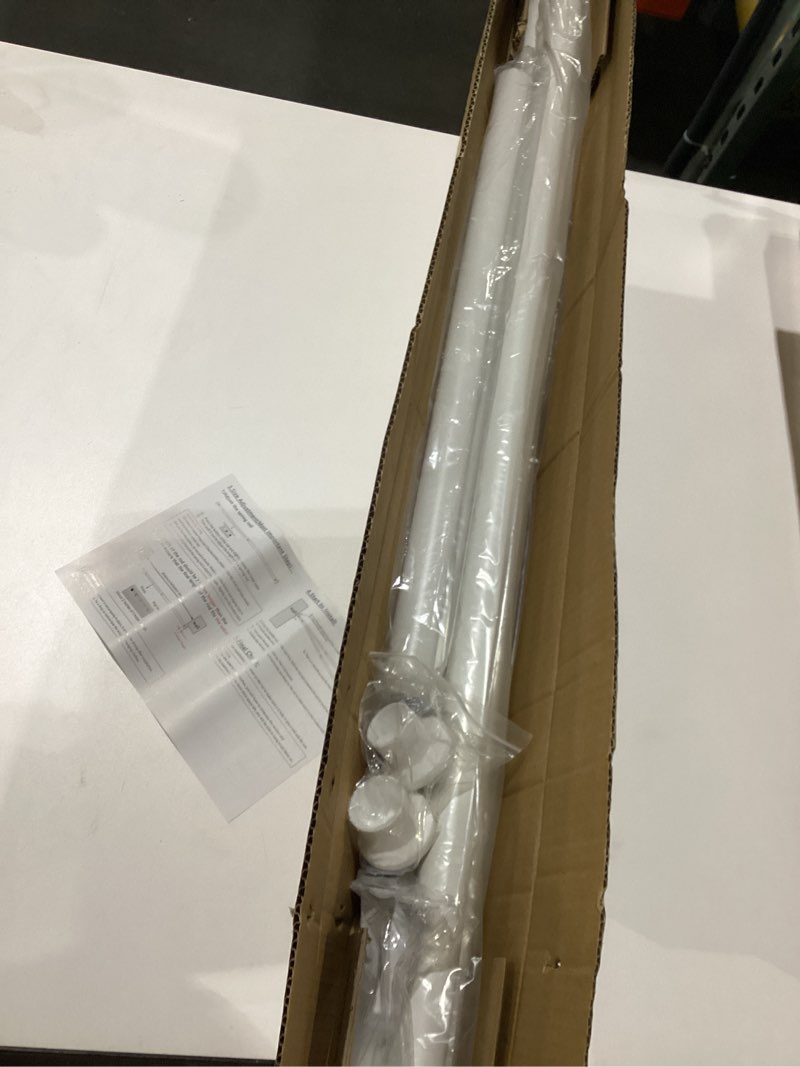 Heavy duty tension rod white 