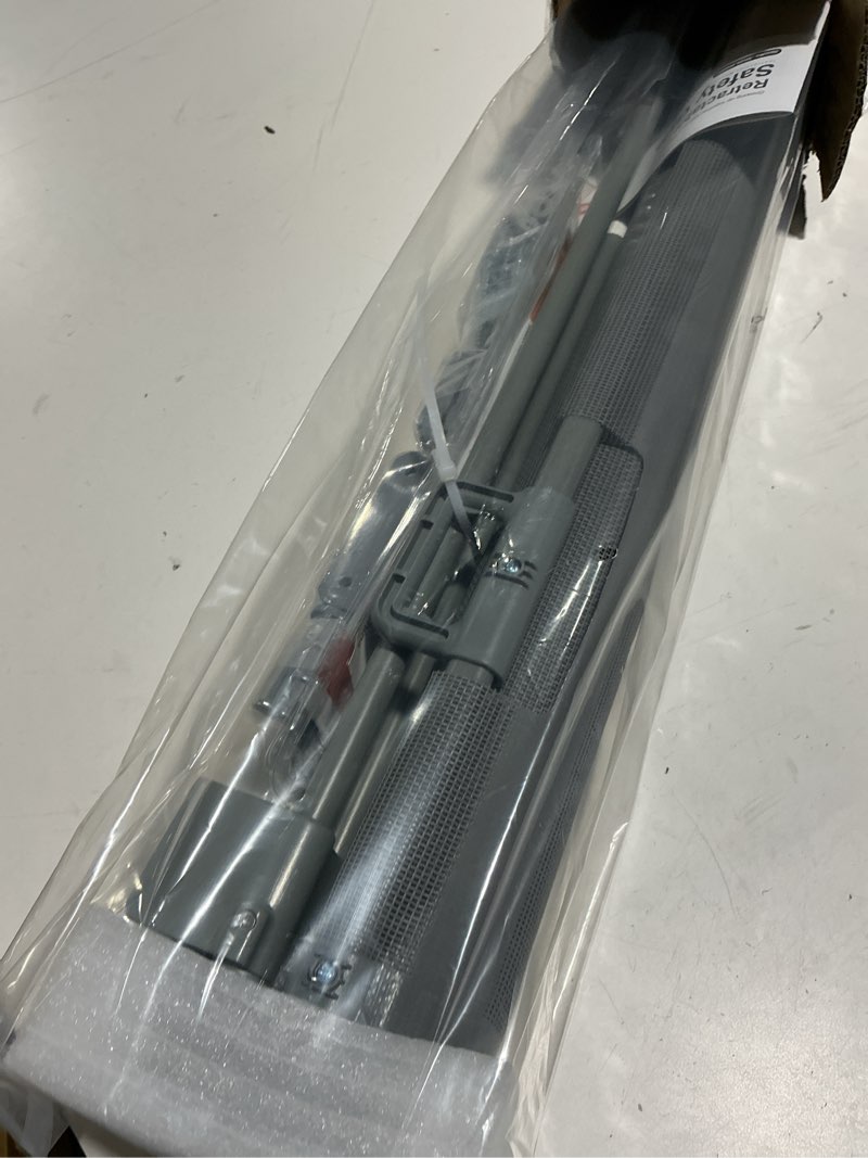 Condition photo showing Good Condition for upgrade 71" retractable baby gates with reinforced strips, 41" tall retractable gate indoor for baby and pet, outdoor dog gates for stairs, doorways, hallways-grey 41" tall x 71" wide