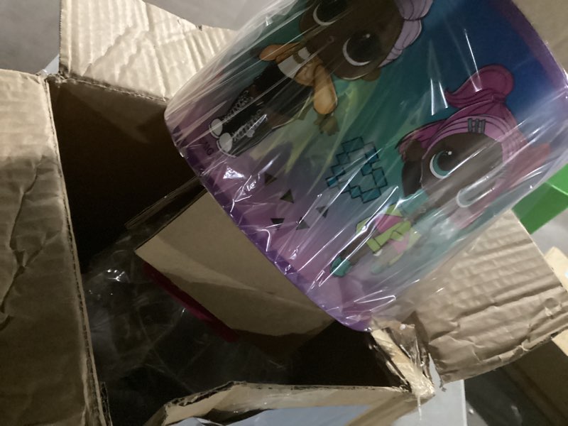 Condition photo showing New/Like New for Item similar to photo Kids Table Lamp for Bedroom Kids Bedside Lamp with Linen Wooden Nightstand Lamp Cartoon Nursery Lamp Lampshade for Girls Boys Living Room(Rainbow)