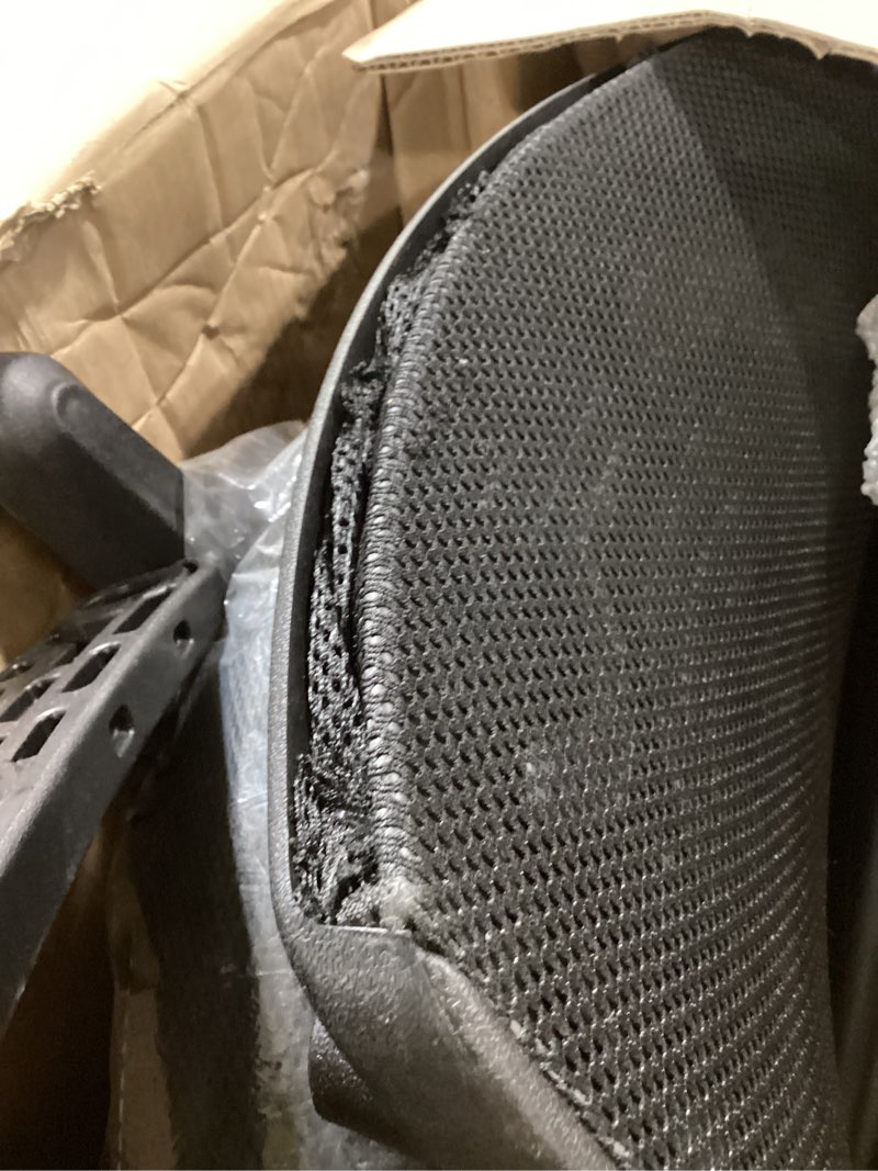 Condition photo showing Good Condition for bestoffice drafting chair ergonomic tall office chair standing desk chair with flip up arms foot rest back support adjustable height mesh drafting stool, black 24l*25w*53h black