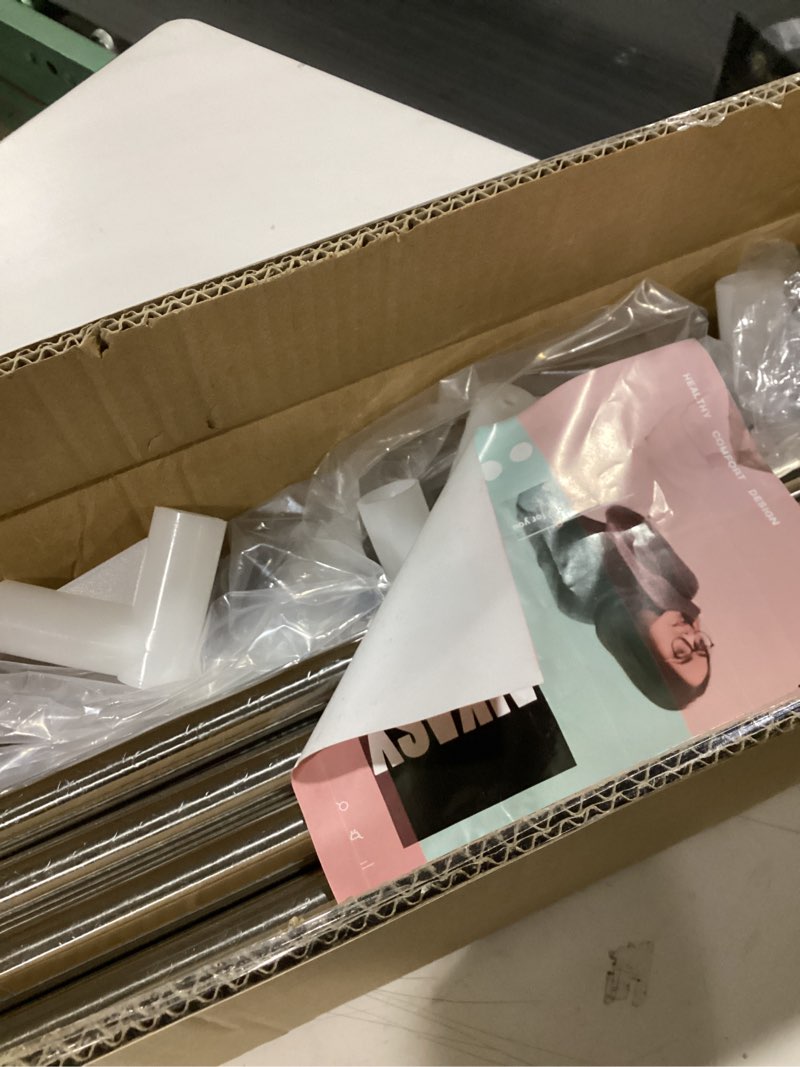 Condition photo showing Good Condition for AIKASY Outer Bed Support Canopy Bed Frame Post Queen Size Stainless Steel Bed Canopy Frame Poles Four Corner Bed Bracket Fit for Metal Bed Wood Bed Bedroom Decor (Queen, Silver)