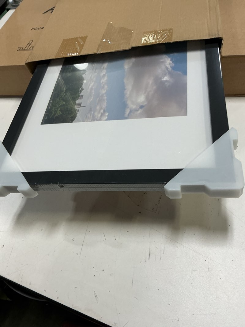 Condition photo showing Good Condition for upsimples 10x30 Picture Frame, Display Pictures 8x24 with Mat or 10 x 30 Without, Wall Hanging Panoramic Frames, Black, 1 Pack Black 10x30