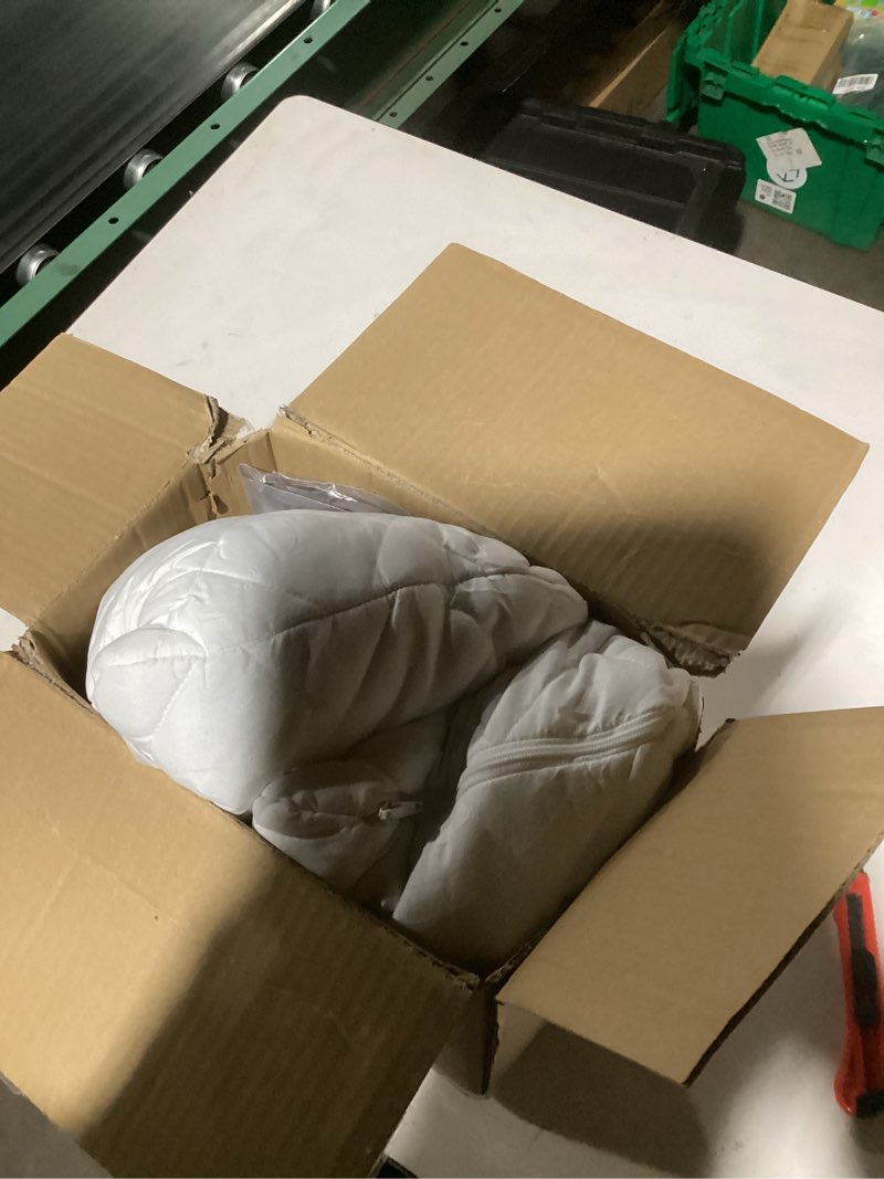 Condition photo showing Good Condition for ZonLi Weighted Body Pillow with Bamboo Cover(41" x 10") 6.5lbs, Quilted Glass Beads Body Pillows for Adults Weighted Pillow for Deep Sleepers, Full Body Pillow for Side Sleepers,Memory Foam Pillow