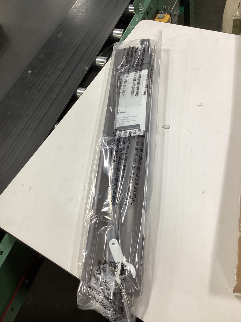 Condition photo showing item condition for LazBlinds No Tools No Drill Cordless Cellular Shades, Top Down Bottom Up (TDBU) Honeycomb Shades for Home, Blackout Light Blocking Thermal Insulation Blinds for Windows, 27" W x 48" H, Dark Coffee Blackout - Dark Coffee 27" W x 48" H