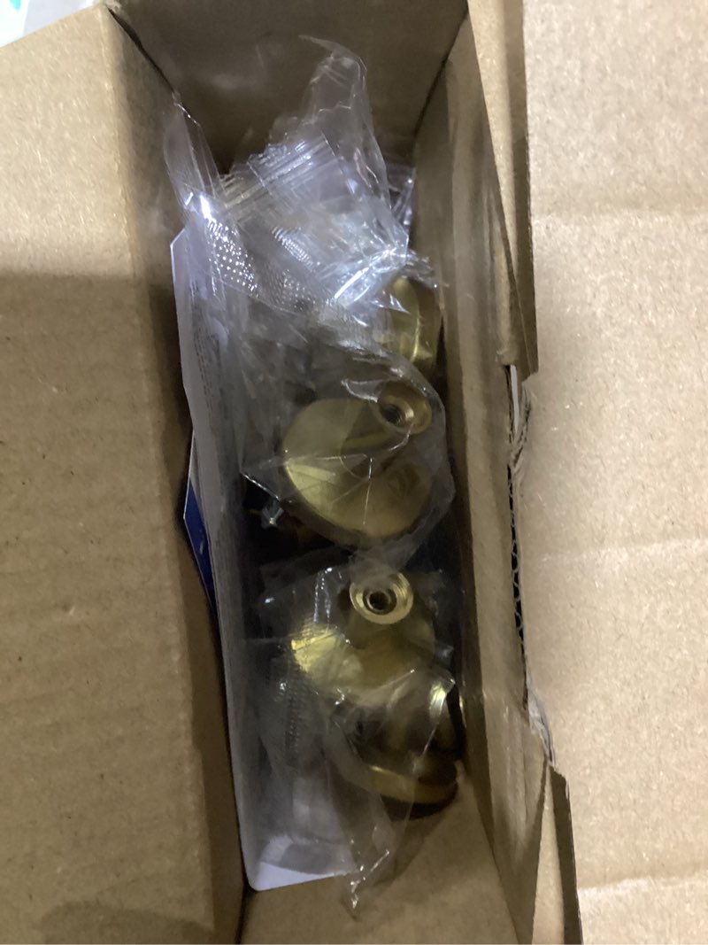 Condition photo showing Good Condition for Ravinte 15 Pack Solid Knobs Kitchen Cabinet Round Pulls Dresser Handles Gold Cupboard Hardware Brushed Brass Door Drawer Knobs 15 Rustic