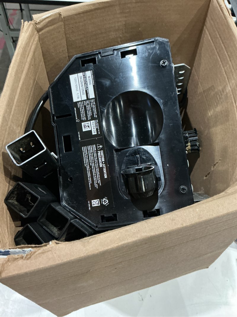 Condition photo showing As Is for chamberlain 1/2 hps myq smart compatible belt drive garage door opener wi-fi compatibility and battery back-up led light