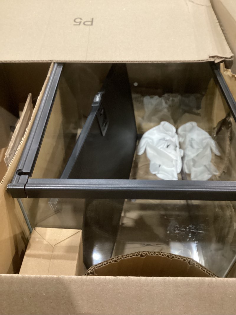 Condition photo showing Good Condition for Reptile Terrarium Tank, Glass Reptile Vivarium, Sliding Mesh Cover, for Lizards, Horned Frogs, Snakes, Spiders, Turtle (M, 4.8Gal (12"x12"x7.8")) M 4.8Gal (12"x12"x7.8")