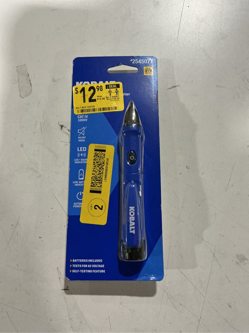 1k+ bought last week kobalt analog display voltage tester 50-1000v -volt