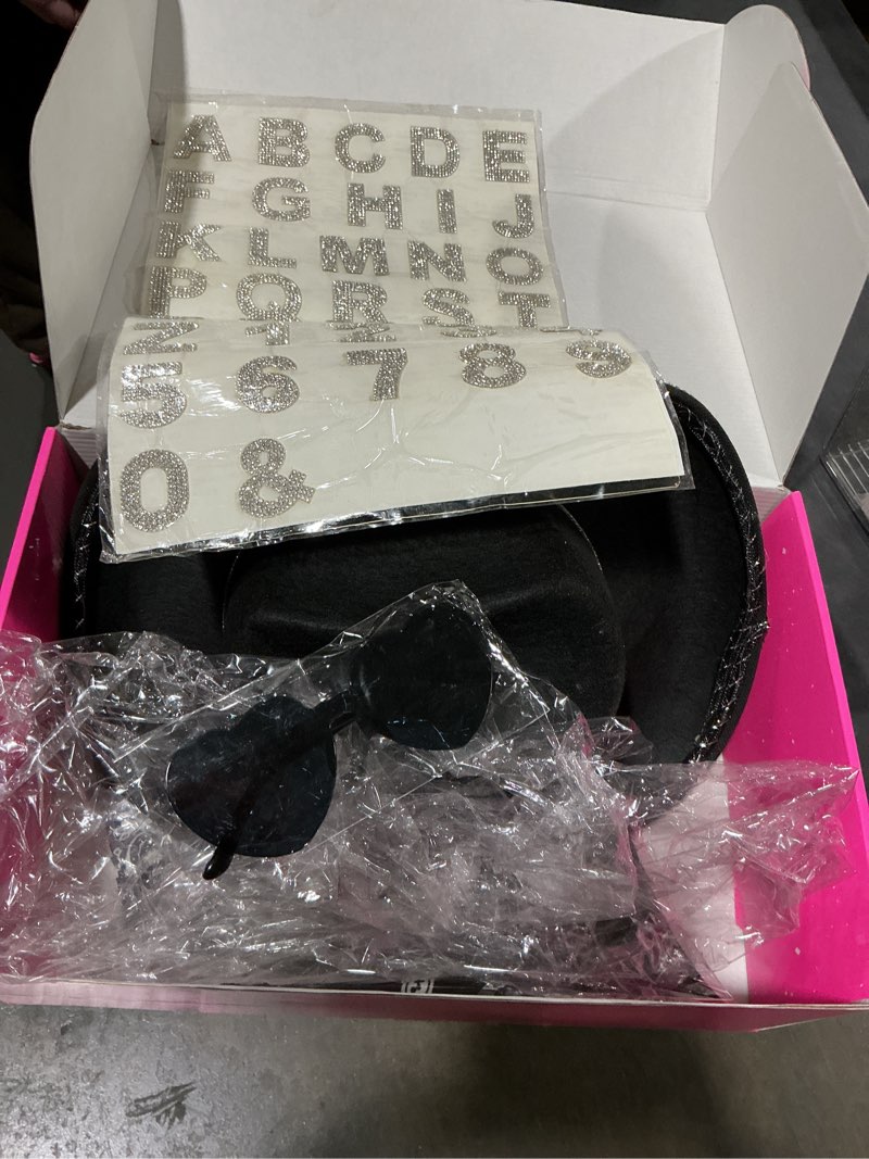 Condition photo showing As Is for Hercicy Rhinestone Cowboy Hat for Women Men Glitter Western Cowgirl Hat Halloween Costume, Cosplay, Concert, Party Black