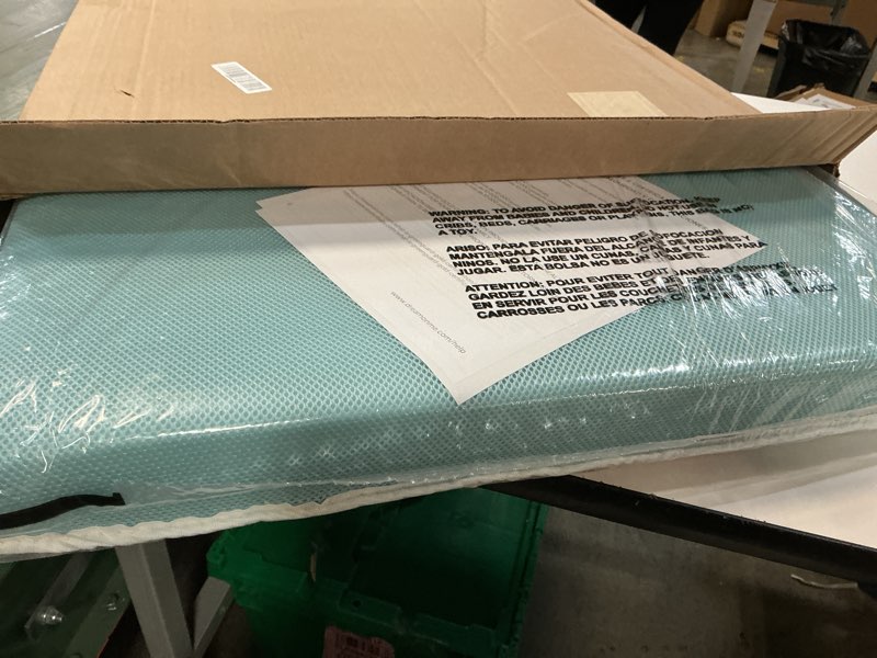 Condition photo showing Good Condition for Dream On Me Snuggles Extra Firm Baby Crib Mattress, Greenguard Gold and JPMA Certified Crib Mattress, Fits All Portable & Mini Cribs, Waterproof Vinyl Cover, 10 Years Limited Warranty