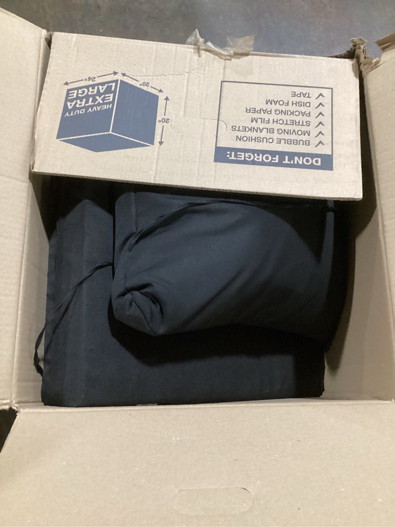 Condition photo showing New/Like New for Outdoor Cushions for Patio Furniture,Outdoor Seat Cushion Set 24 x 24 x 5.75 Inch,Waterproof & Fade Resistant Outdoor Chair Cushions,Deep Patio Chair Cushion with Removable Cover,Black Black 24*24+5.75/25*22.5"